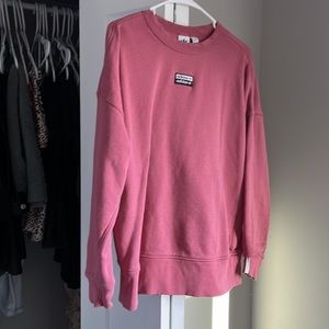 Adidas Pink Logo Sweatshirt, lightly worn